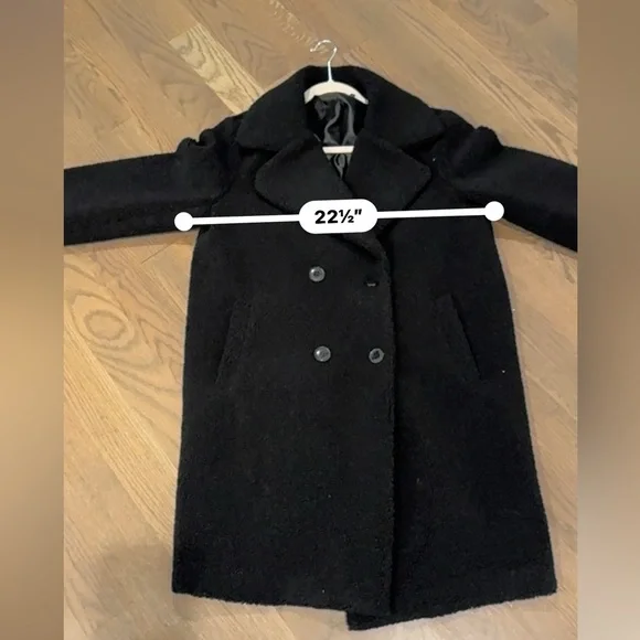 Ralph Lauren faux fur black coat. Women’s Sherpa jacket large L small lining fix - Picture 10 of 11